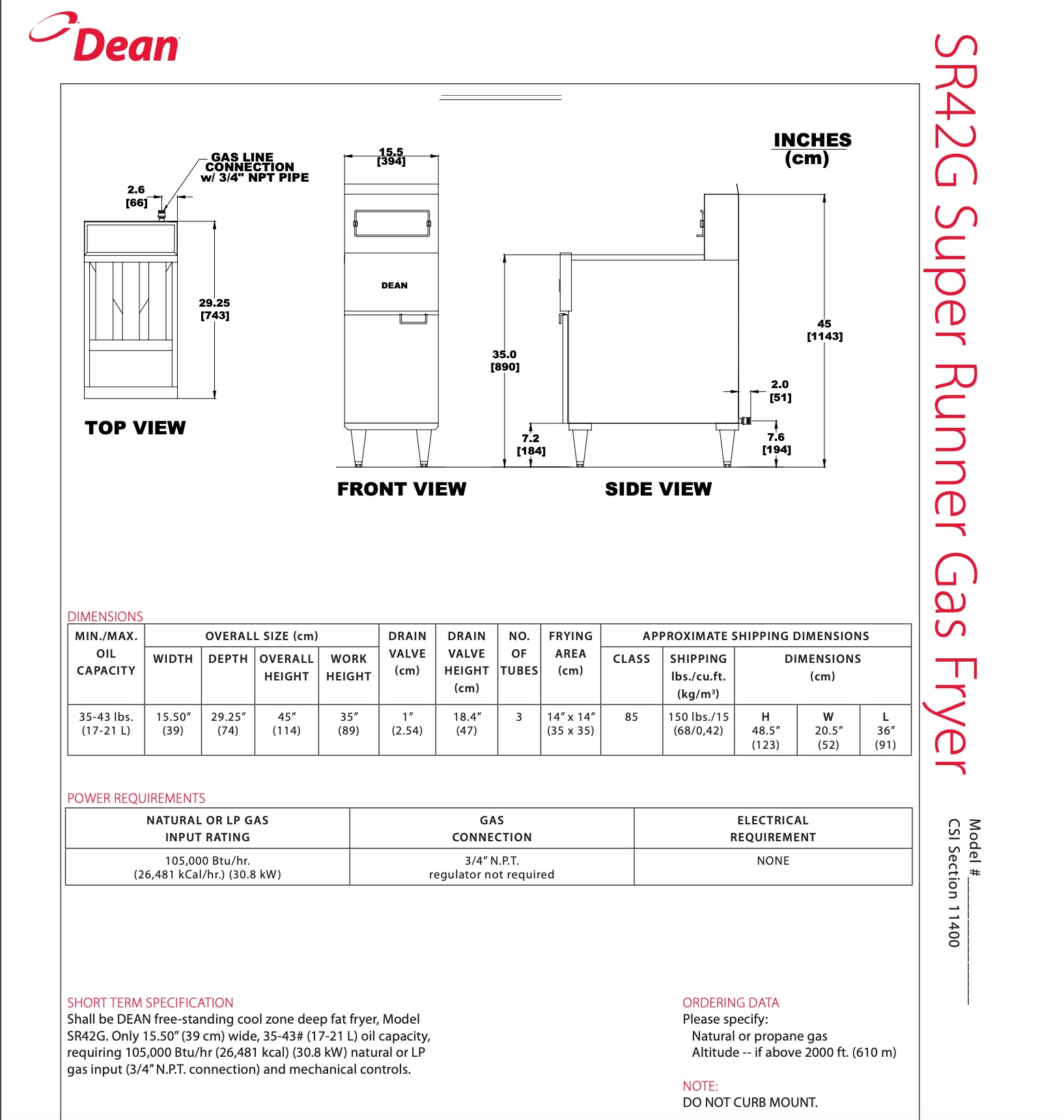 What Are Equipment Specification Sheets Ck United States Help Center 0215